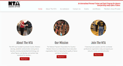 Desktop Screenshot of ntadance.com